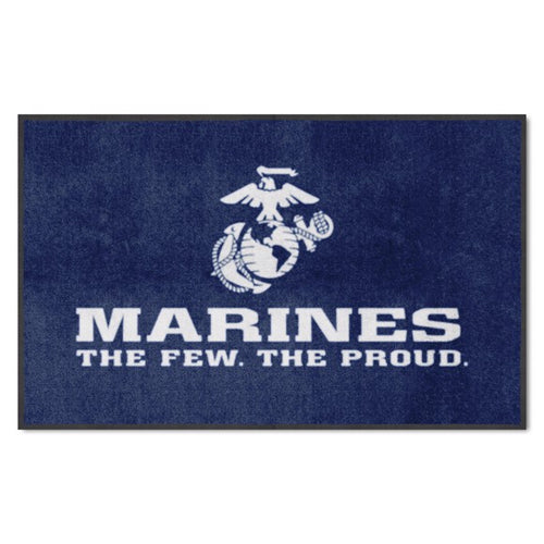 U.S. Marines 4X6 Logo Mat - Landscape