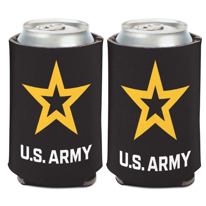 U.S. Army Star 12oz Can Cooler (Black)