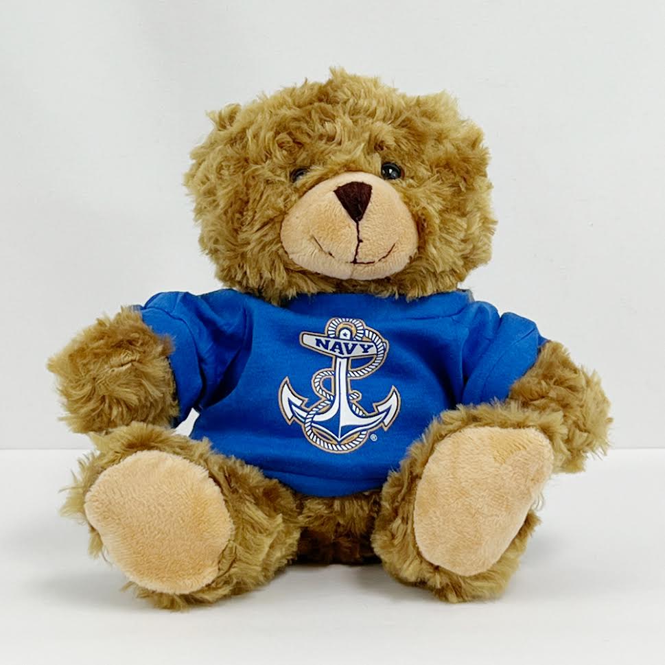 Navy 10" Bear (Beige)