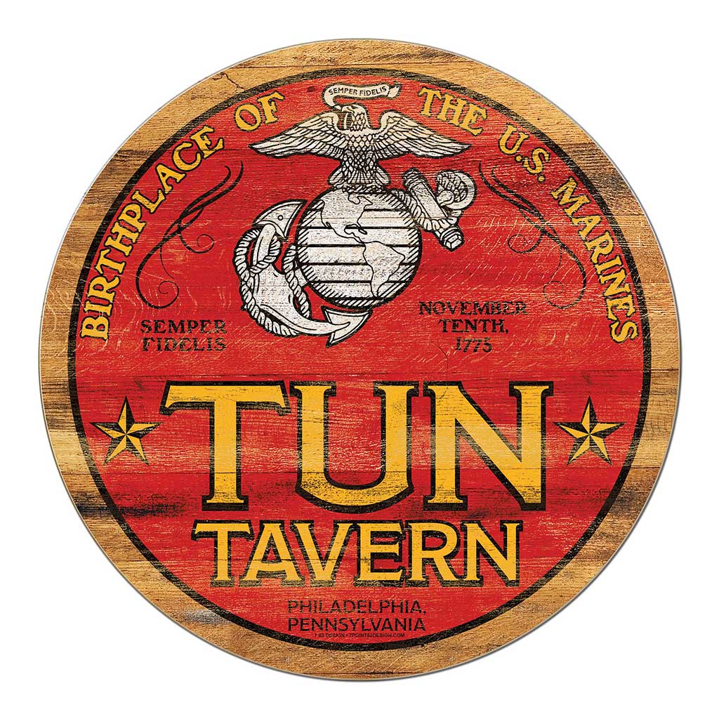 United States Marine Corps Tun Tavern 4C Sign (12x12)