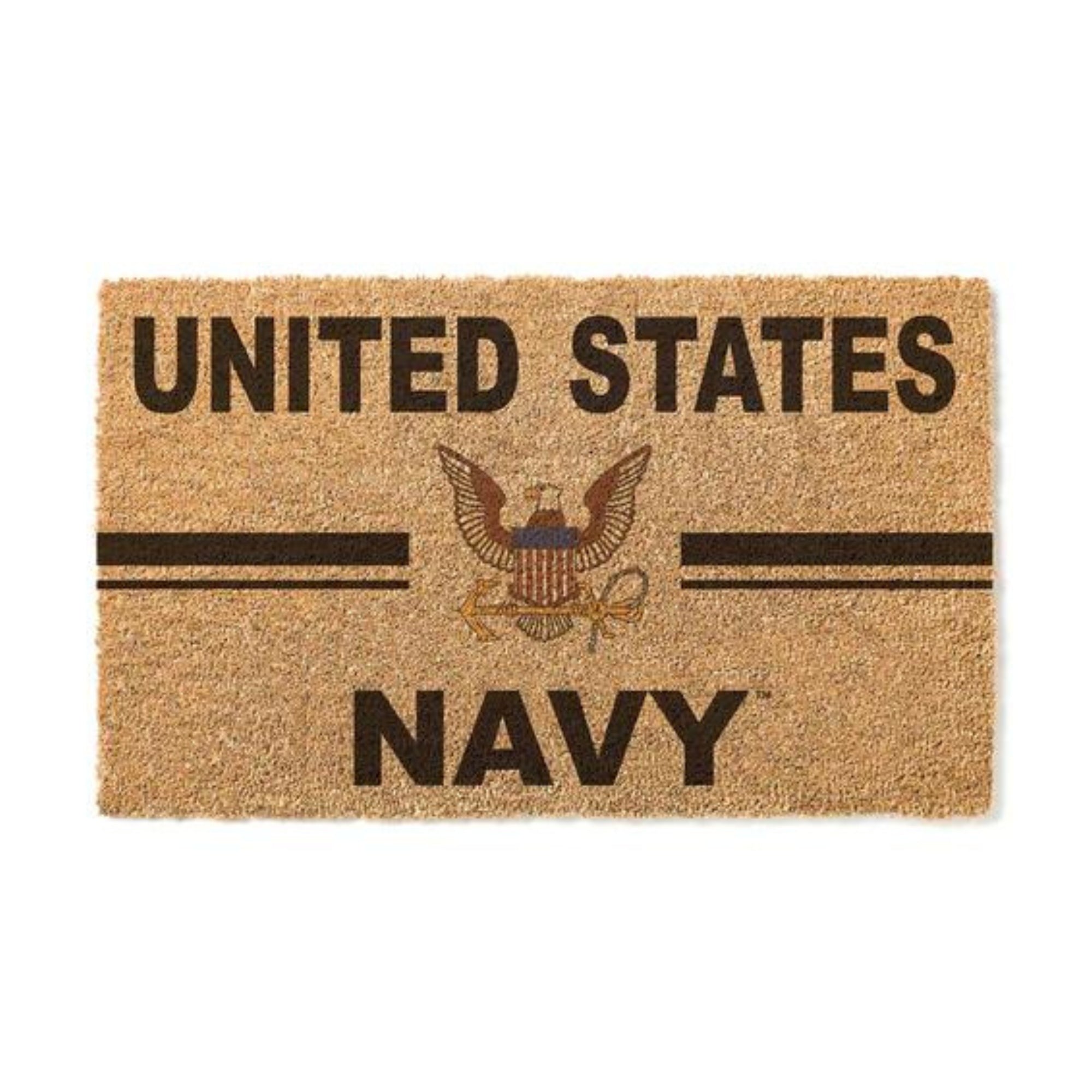 Navy Eagle Stripe Doormat