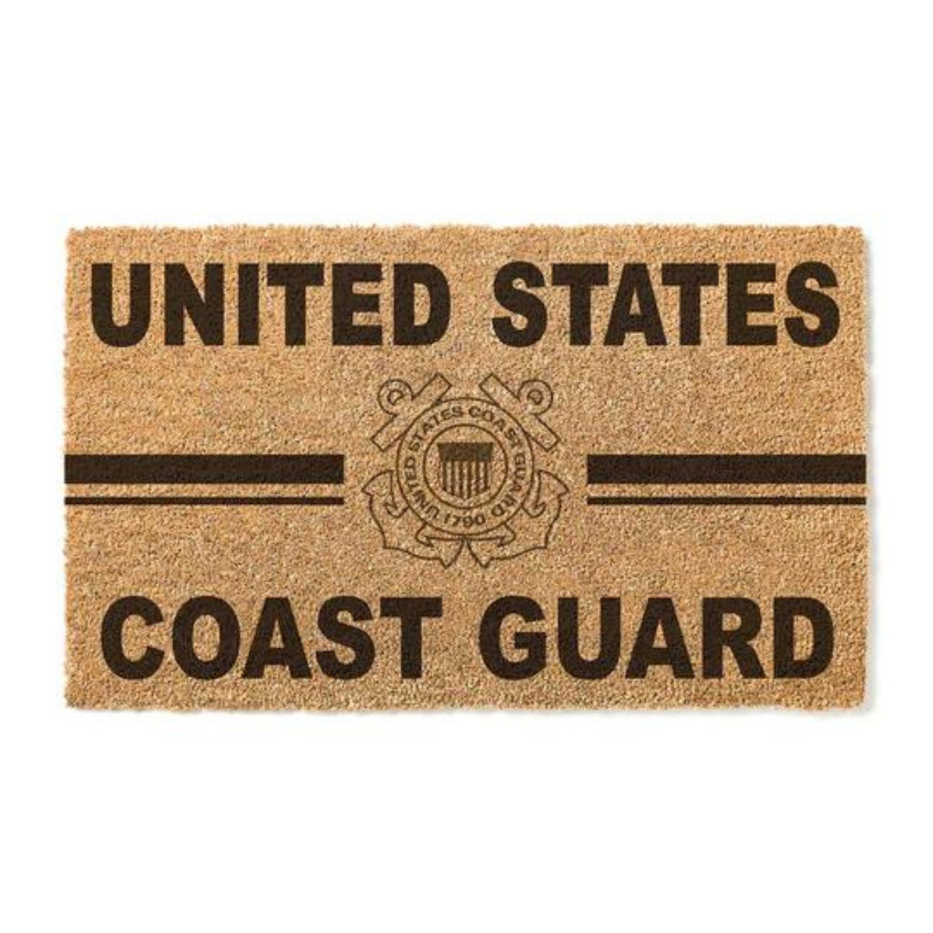 Coast Guard Seal Stripe Doormat