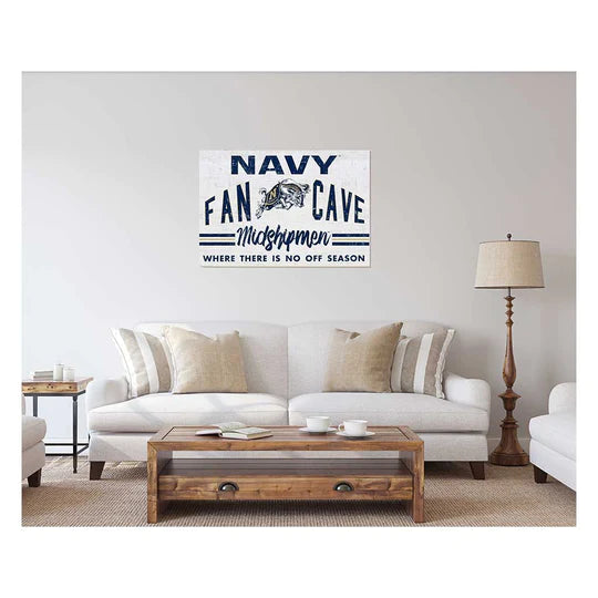 Retro Fan Cave Sign Naval Academy Midshipmen (24x34)