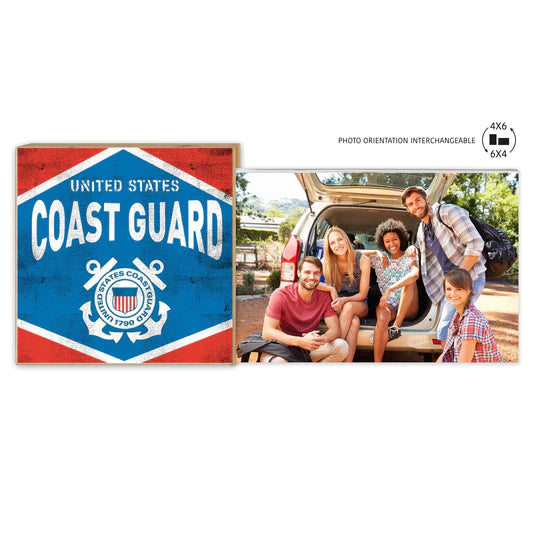 Coast Guard Retro Diamond Floating Picture Frame