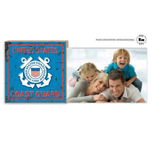 Coast Guard Faux Rusted Floating Picture Frame