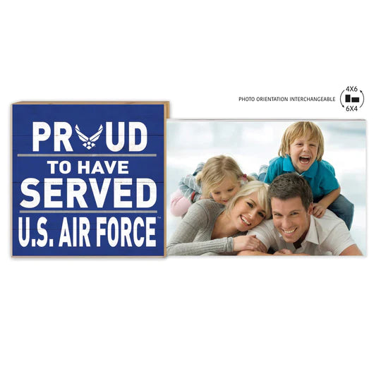 Air Force Proud to Serve Floating Picture Frame