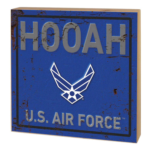 Air Force Wings 5x5 Battle Cry Block