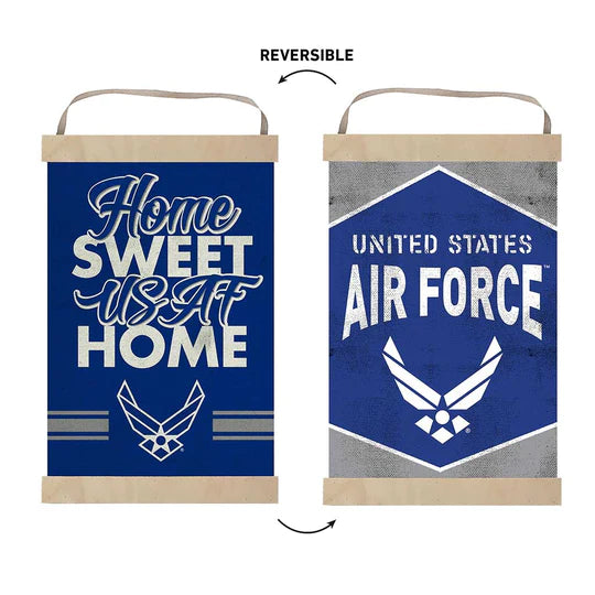 Air Force Home Sweet Home Reversible Banner