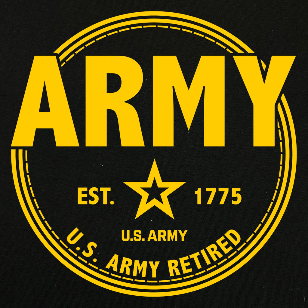 Army Retired Left Chest Crewneck