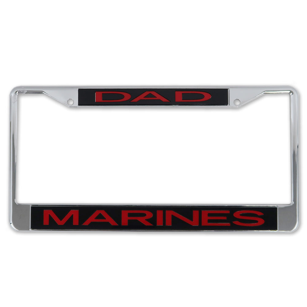 Marine Dad License Plate Frame