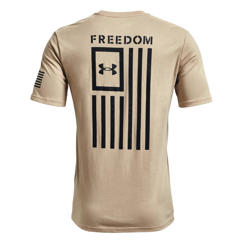 Under Armour Freedom Flag T-Shirt (Sand/Black)