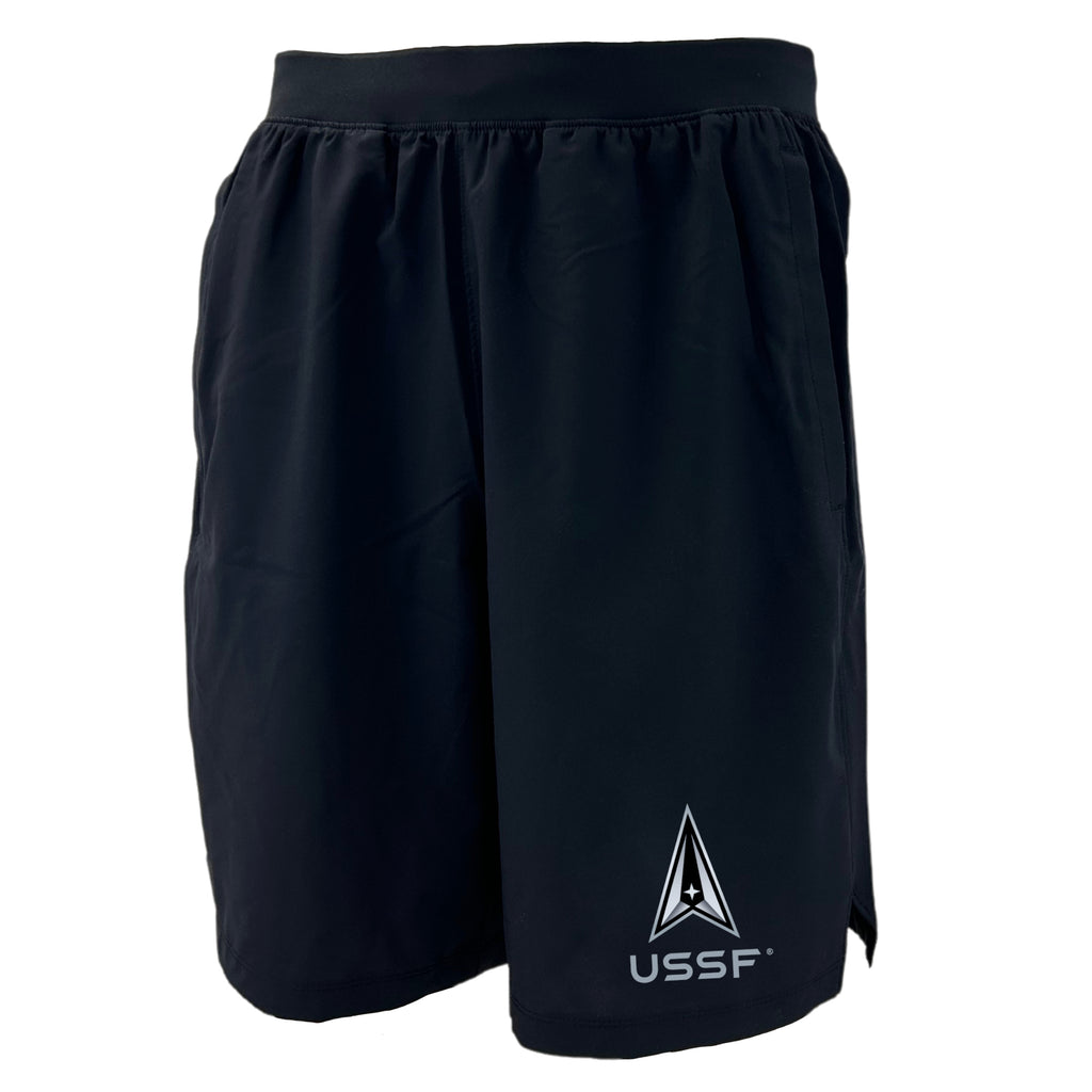 Space Force Delta Under Armour Academy Shorts (Black)