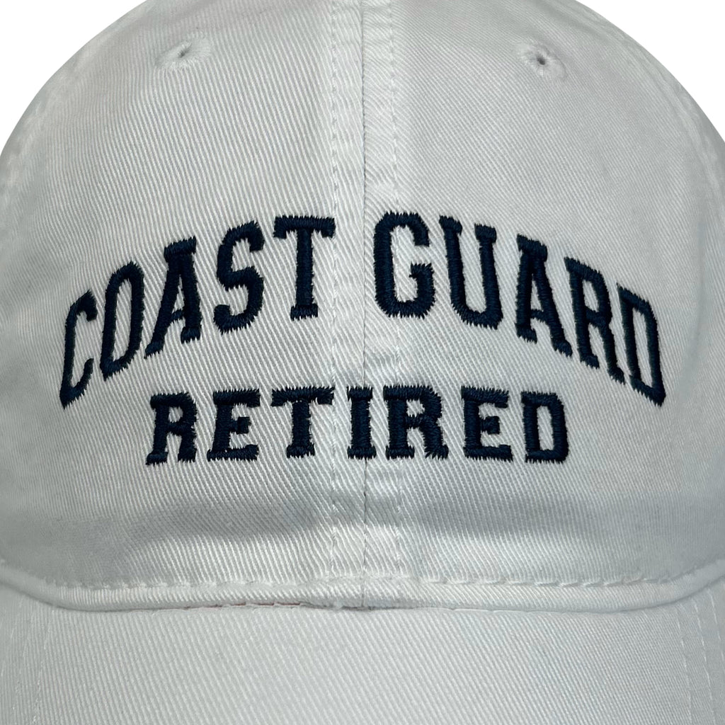 Coast Guard Retired Relaxed Twill Hat (White)