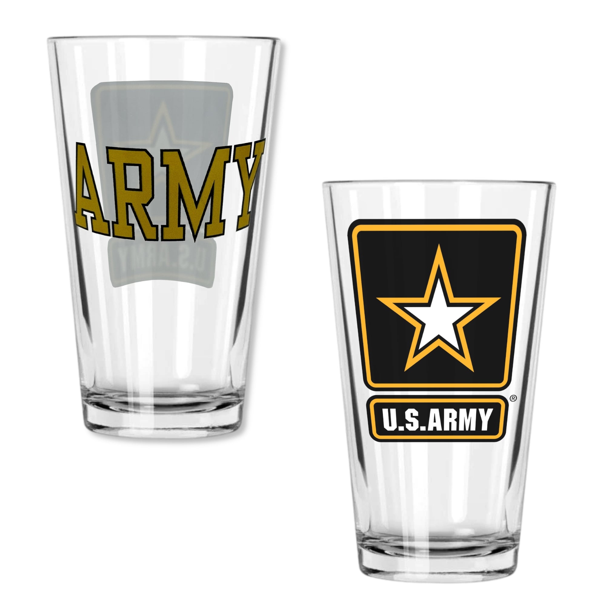 Army Star Pint Glass
