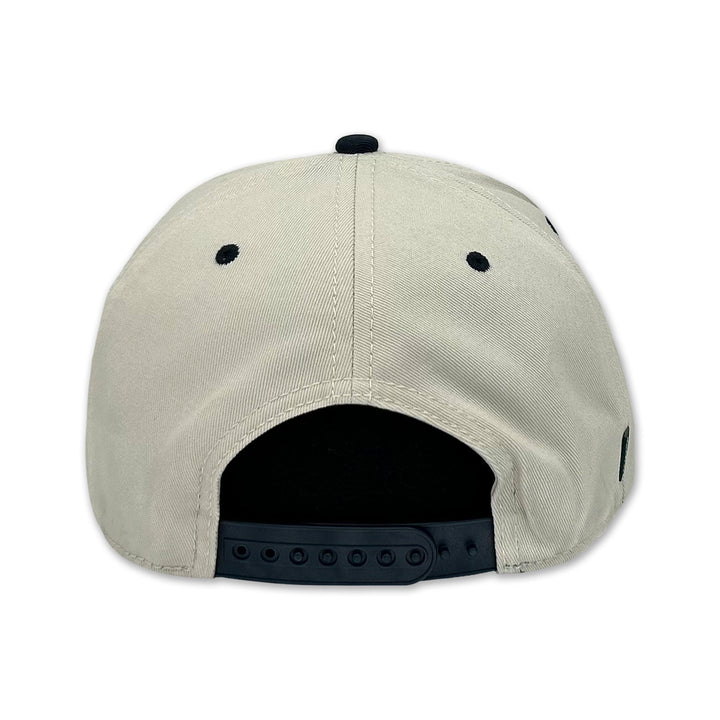 Navy Heritage Twill Adjustable Hat (Stone/Navy)