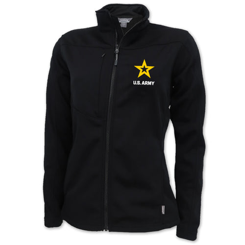 Army Star Ladies Flash Performance Knit Jacket (Black)