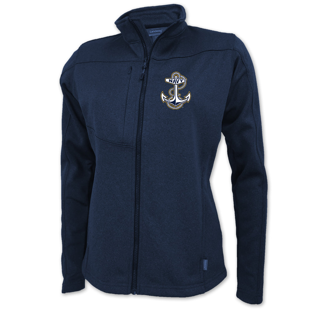 Navy Anchor Ladies Flash Performance Knit Jacket