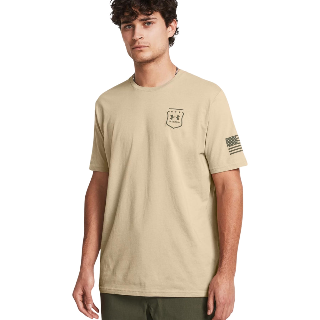 Under Armour Freedom Amp 2 T-Shirt (Desert Sand)