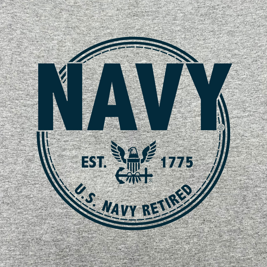 Navy Retired Left Chest Full Zip