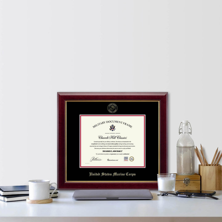 United States Marine Corps Gold Embossed Gallery Certificate Frame (Horizontal)*