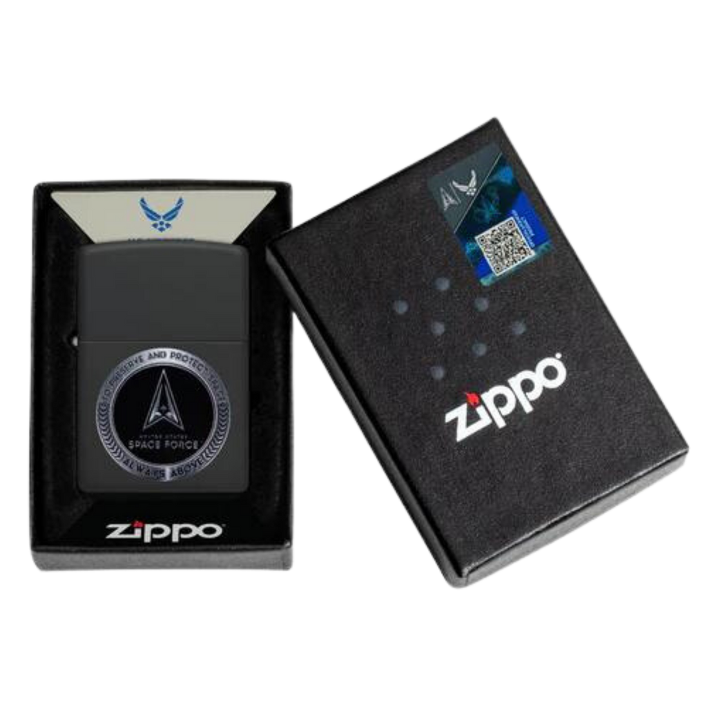 Space Force Black Matte Zippo