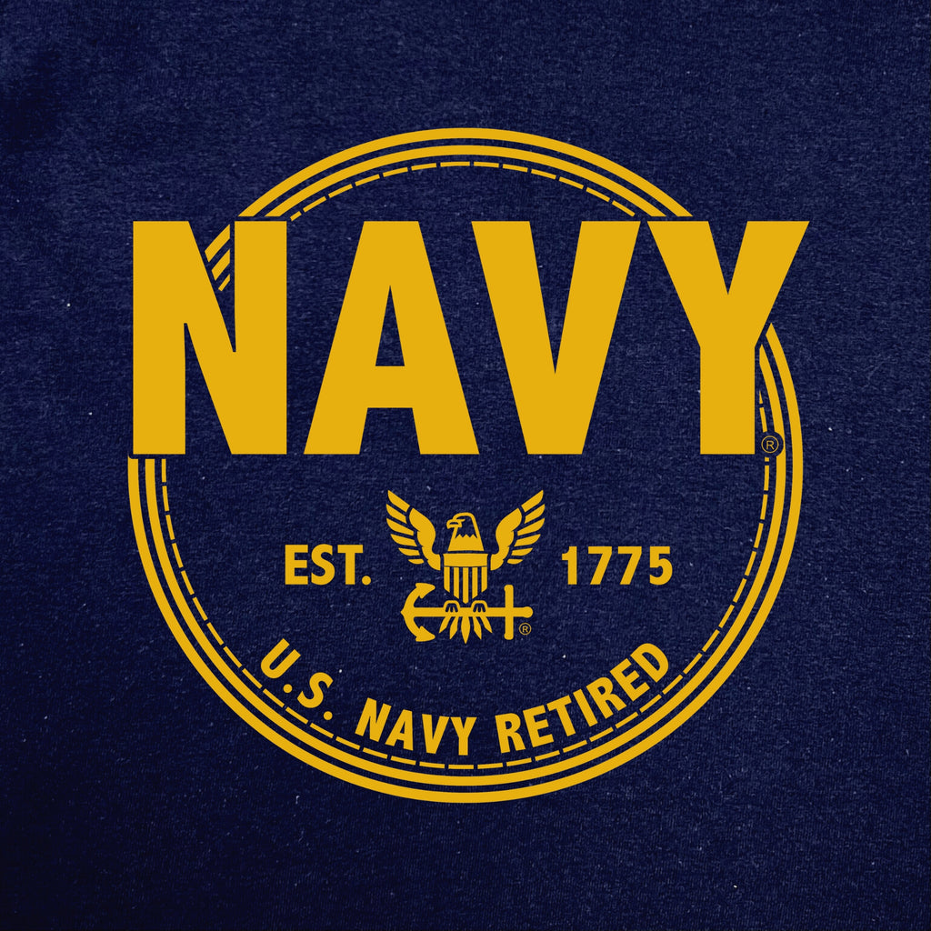 Navy Retired Left Chest 1/4 Zip