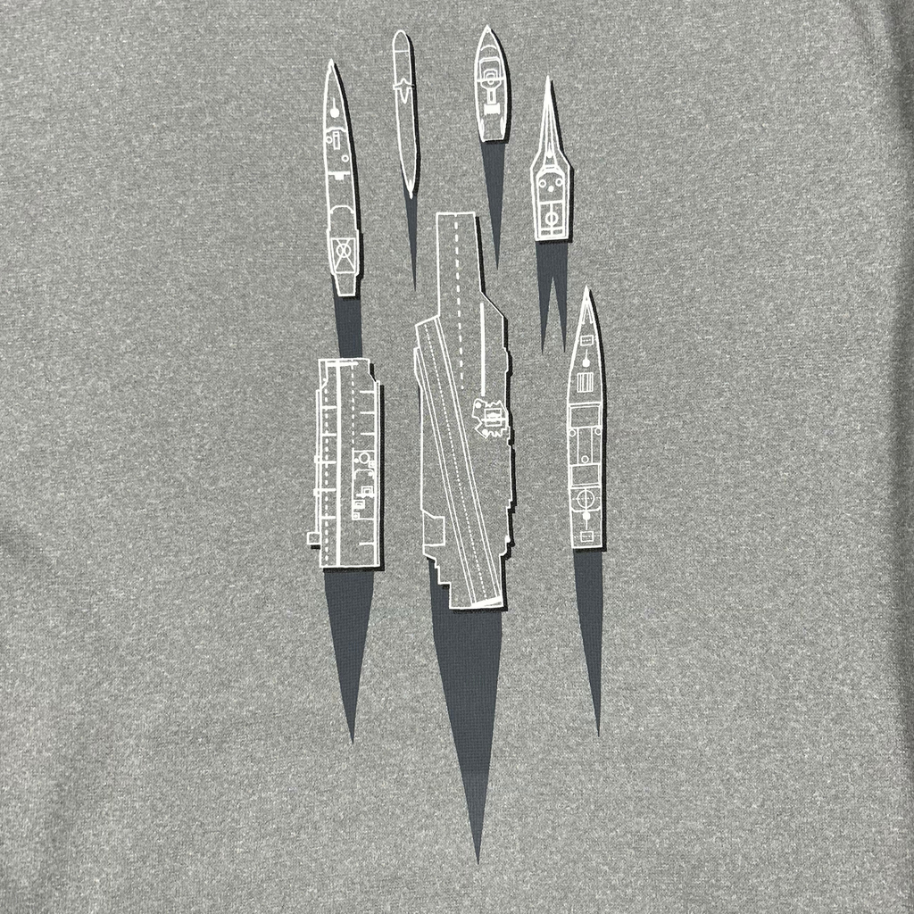 Navy Under Armour Damn the Torpedoes Ship Hood (Grey)