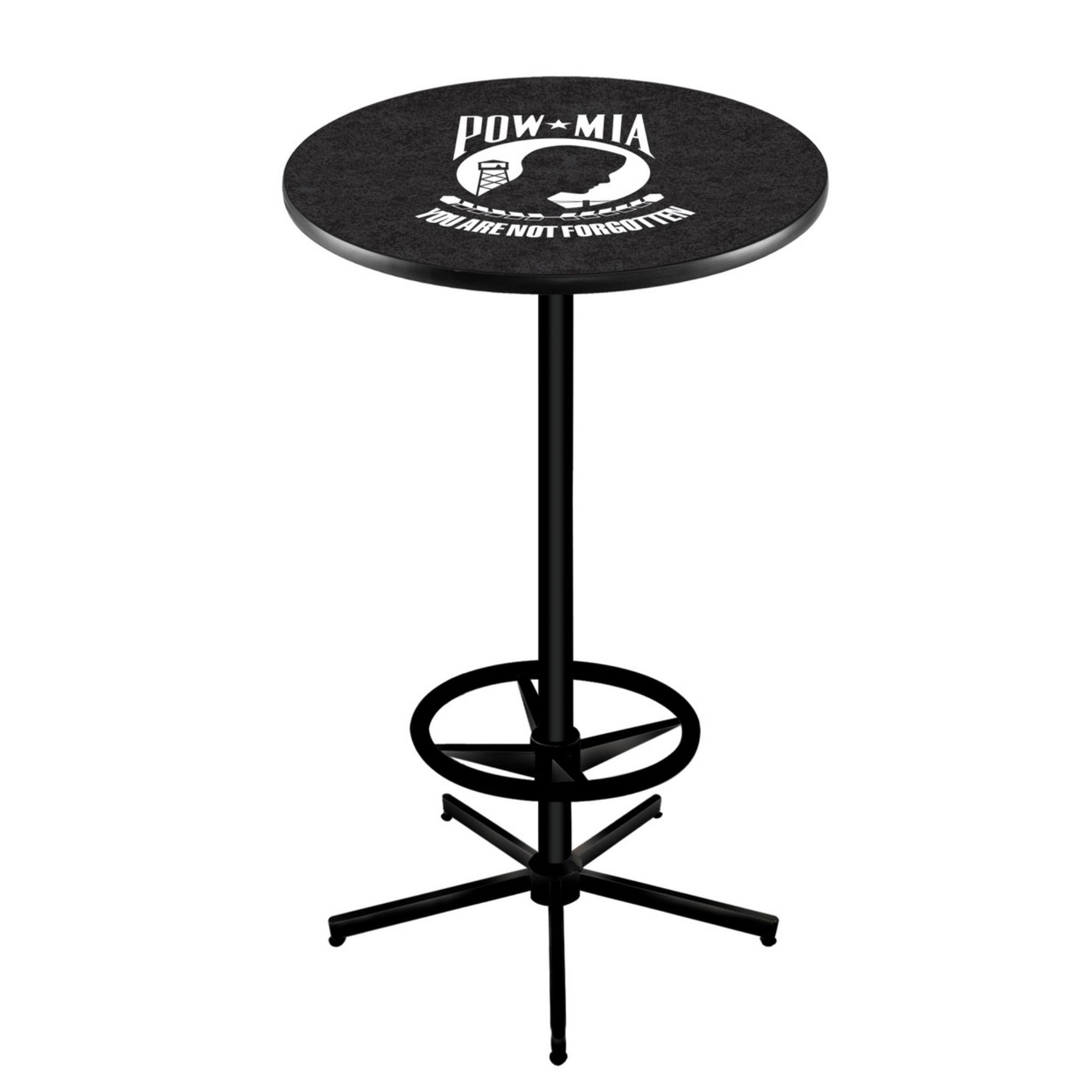 POW/MIA Pub Table with Foot Rest