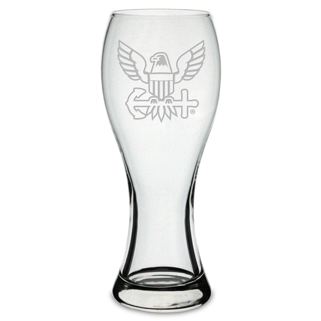 Navy Eagle 23oz Giant Pilsner Glass