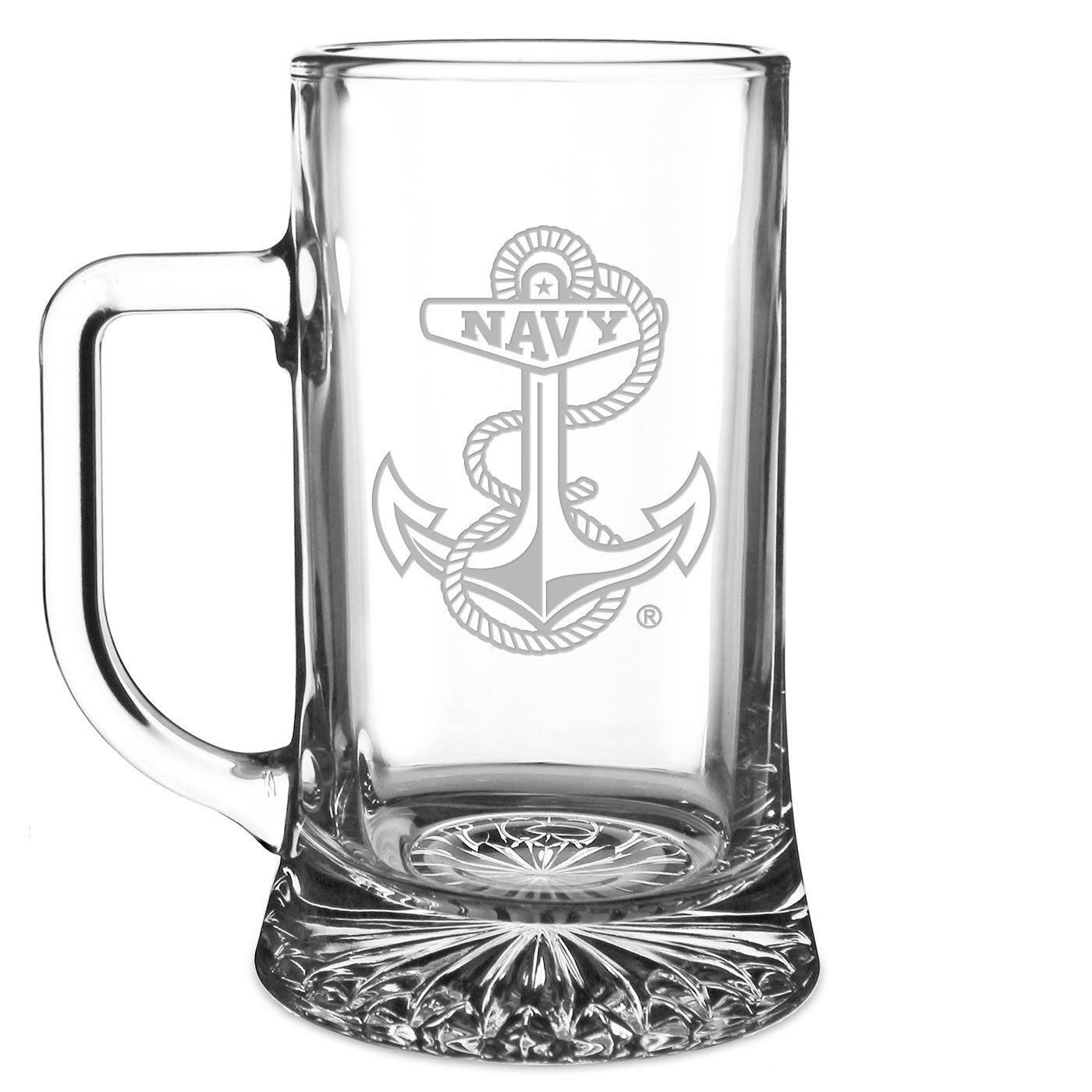 Navy Anchor 17.5oz Maxim Mug Glass