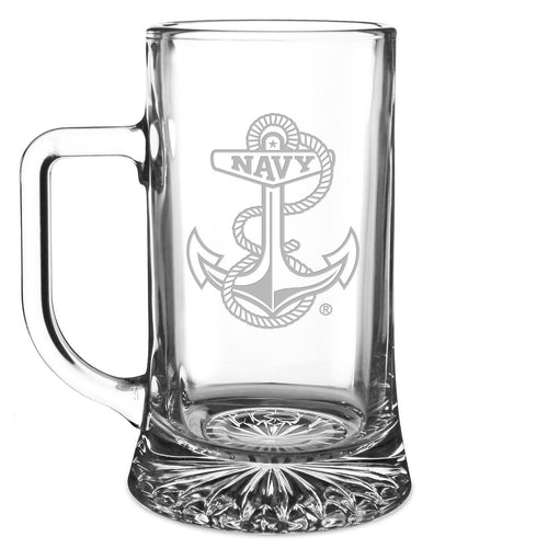 Navy Anchor 17.5oz Maxim Mug Glass