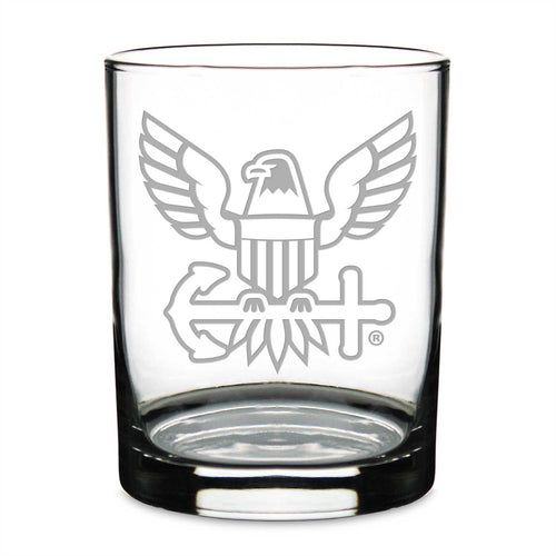 US Navy Double Old Fashion Glass