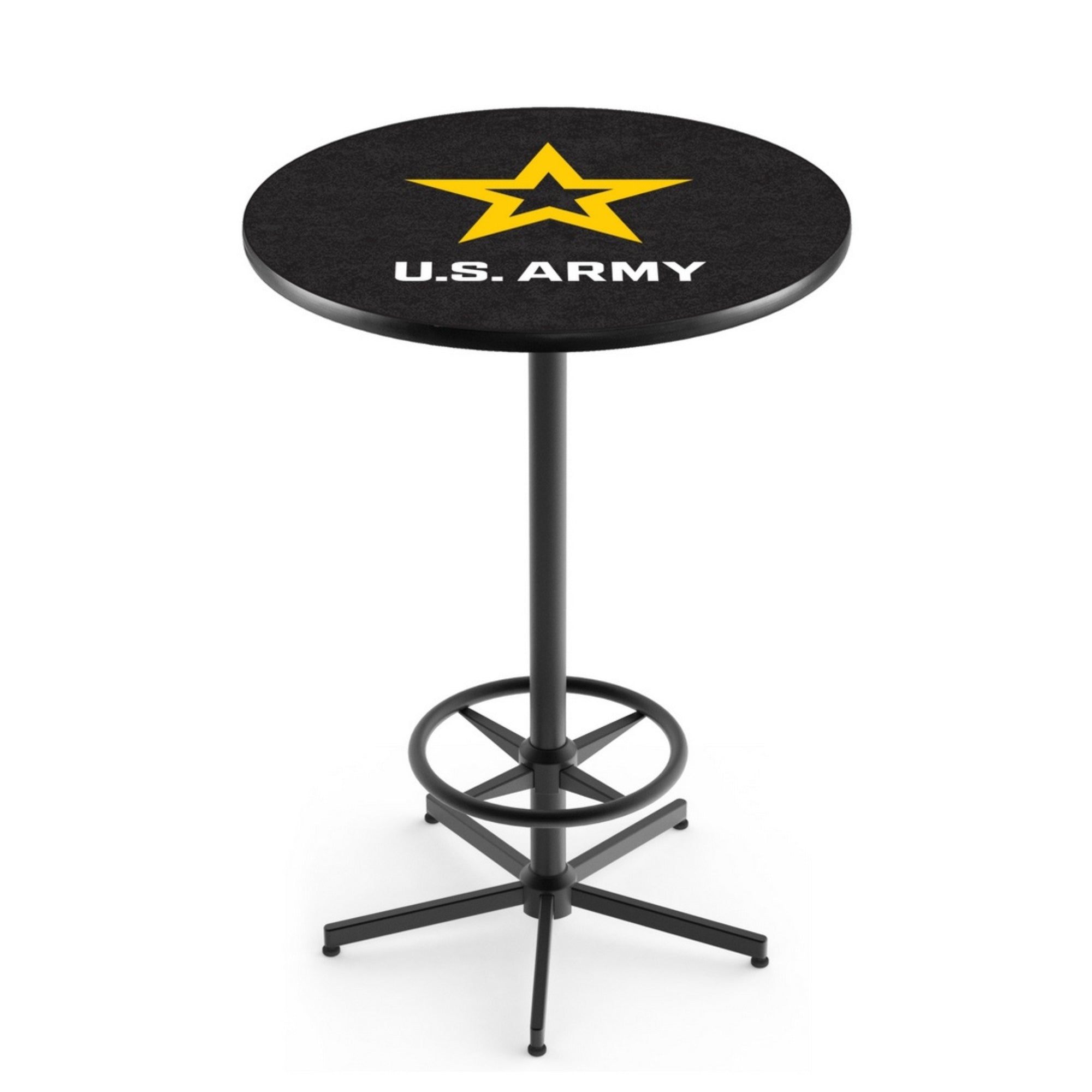 Army Star Pub Table with Foot Rest*