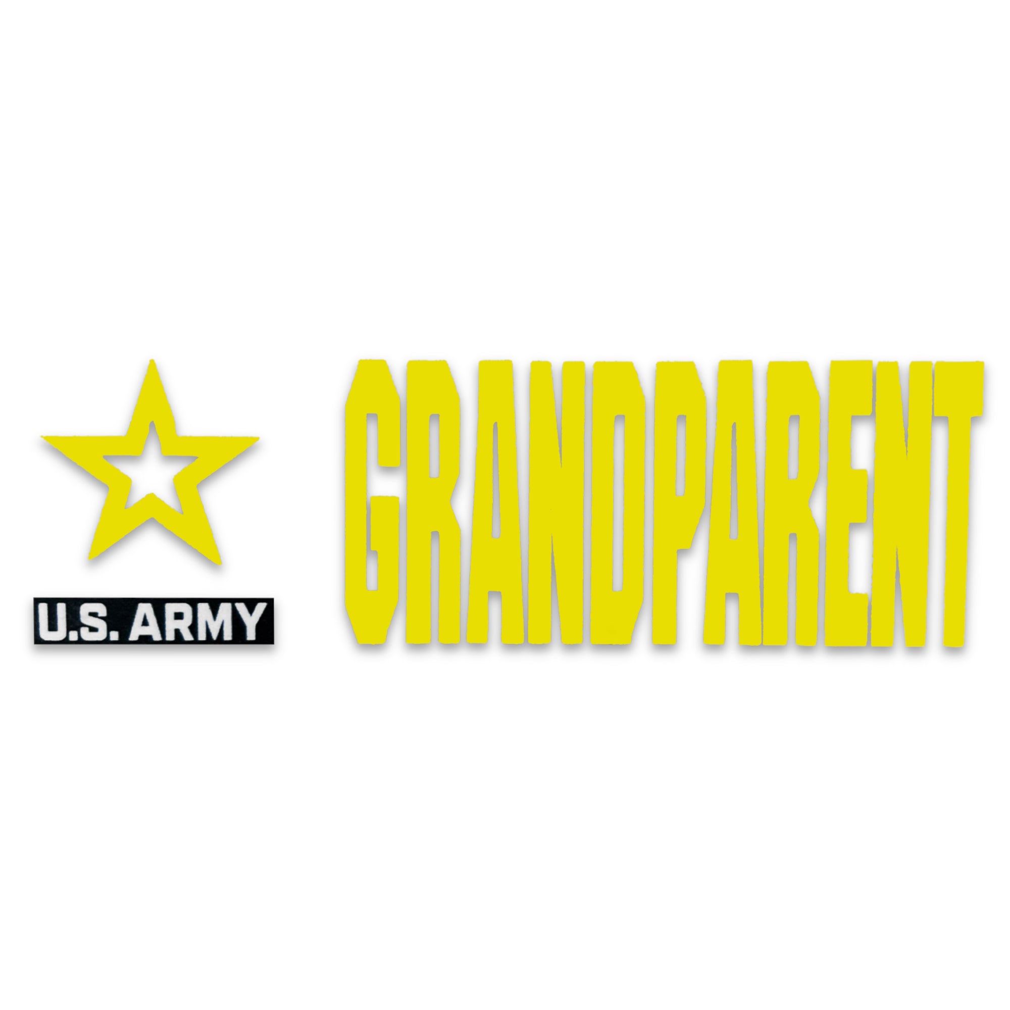 thumbnail image 2 of Proud Grandparent Of A Soldier US Army Round Decal - Military Car Sticker 2 of 10