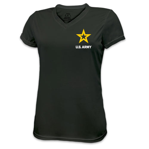 Army Star Ladies Left Chest Performance T-Shirt