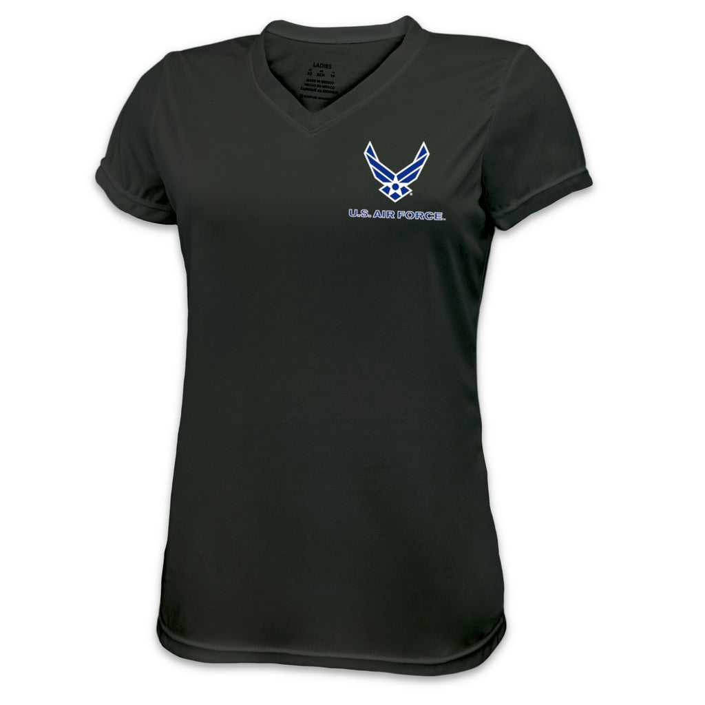 Air Force Ladies Wings Left Chest Performance T-Shirt