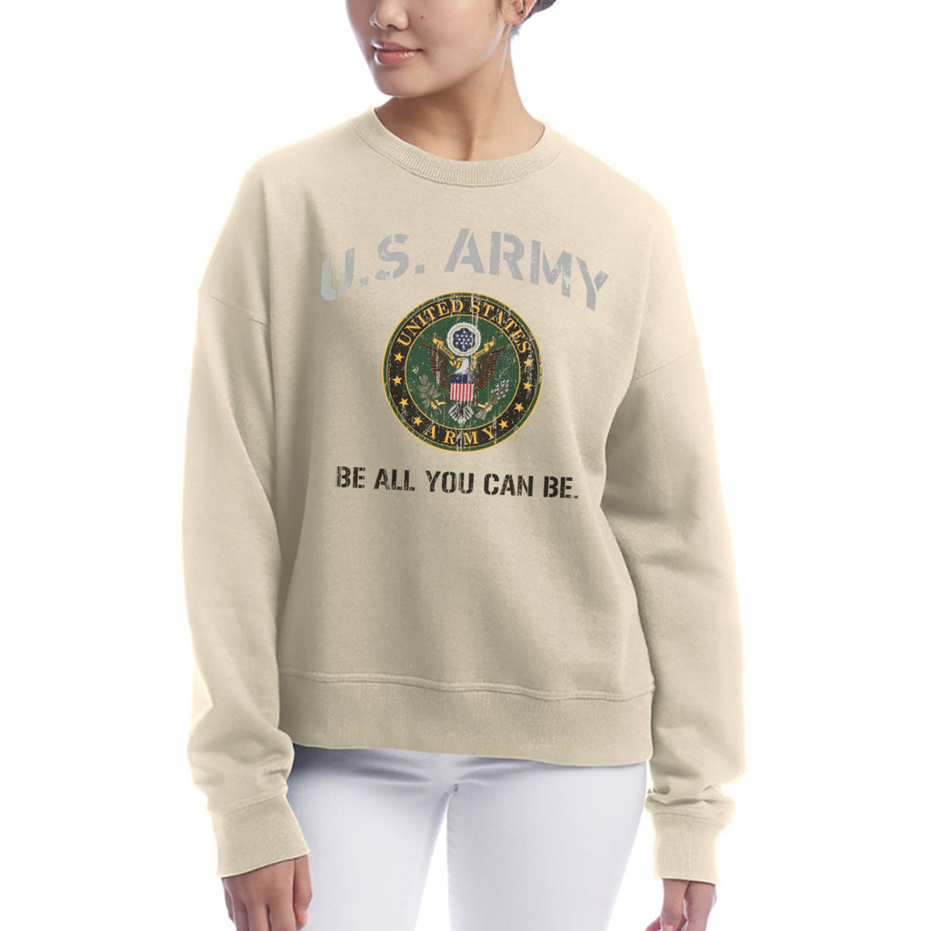 Army Ladies Champion Vintage Crewneck (Sand)