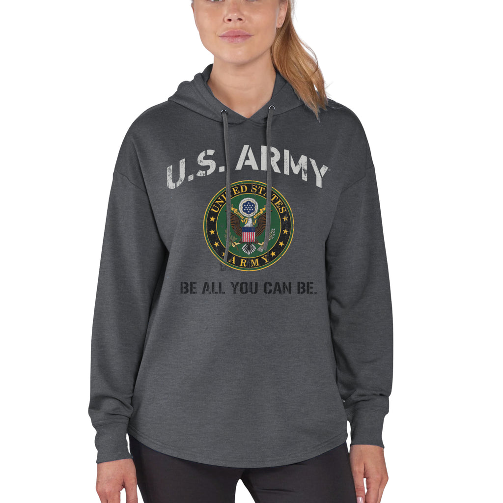 Army Ladies Vintage Hood (Black Heather)