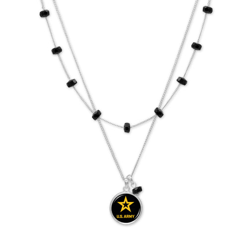 U.S. Army Star Ivy Necklace (Silver)