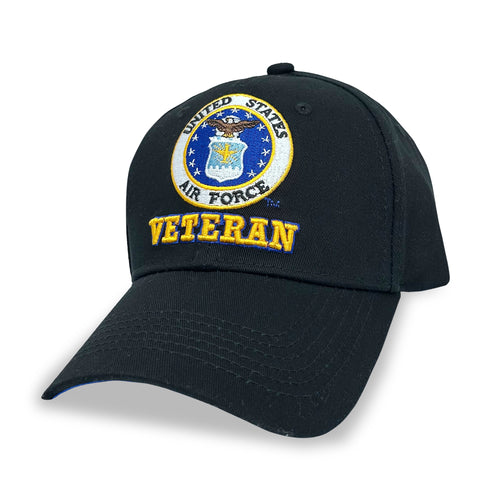 U.S. Air Force Veteran Hat (Black)