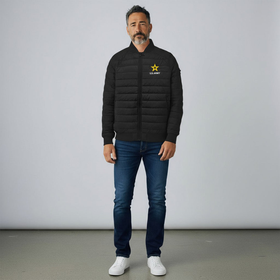Army Star Paradox Polyloft Bomber Jacket (Black)