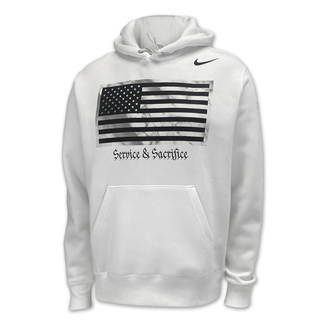 Army Nike 2025 Rivalry Service & Sacrifice Club Fleece Hood (White)