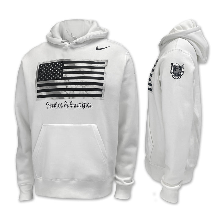 Army Nike 2025 Rivalry Service & Sacrifice Club Fleece Hood (White)