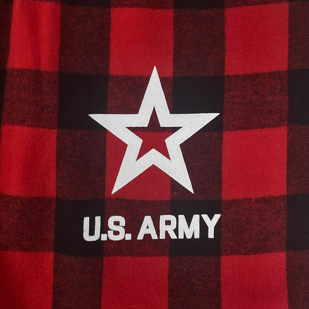 Army Star Buffalo Check Flannel Pants