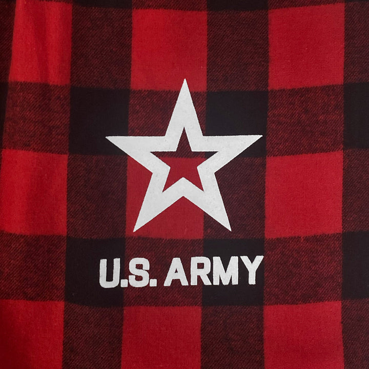 Army Star Buffalo Check Flannel Pants
