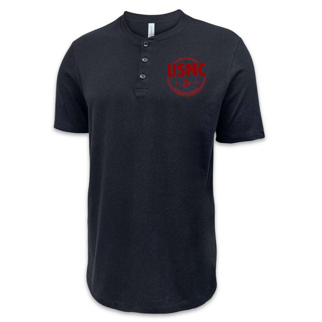 Marines Retired Mens Henley T-Shirt