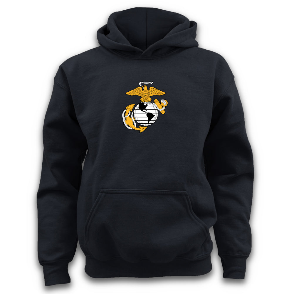 Pick Your Design Marines Youth Hooded Sweatshirt