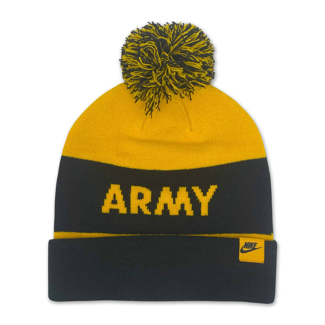 West Point Nike USMA Peak Stripe Beanie (Black/Gold)