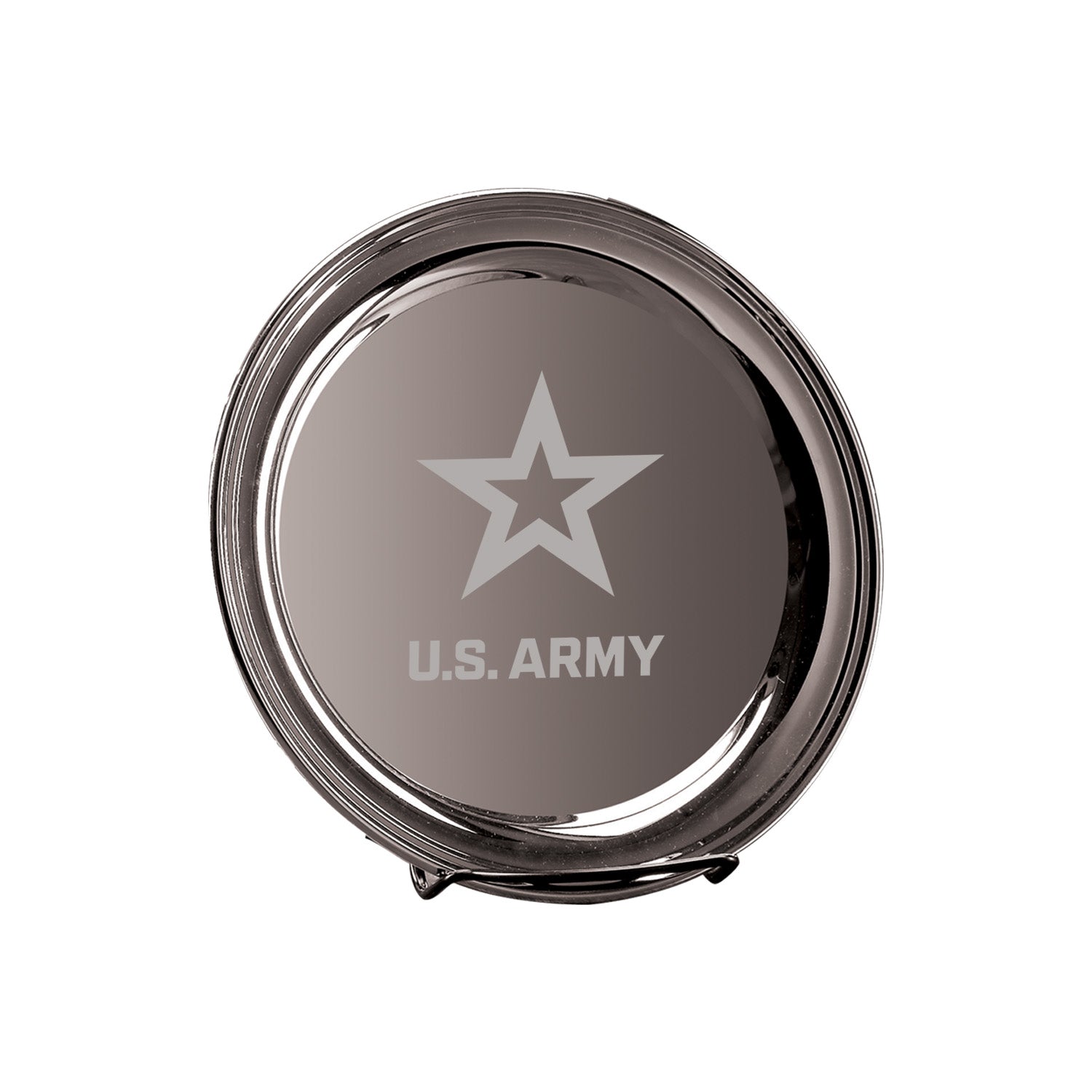 Army Star 8" Silver Plated Commemorative Tray