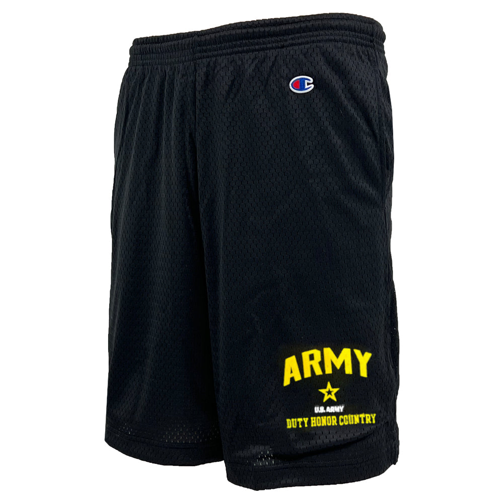 Army Champion Star Mesh Shorts (Black)